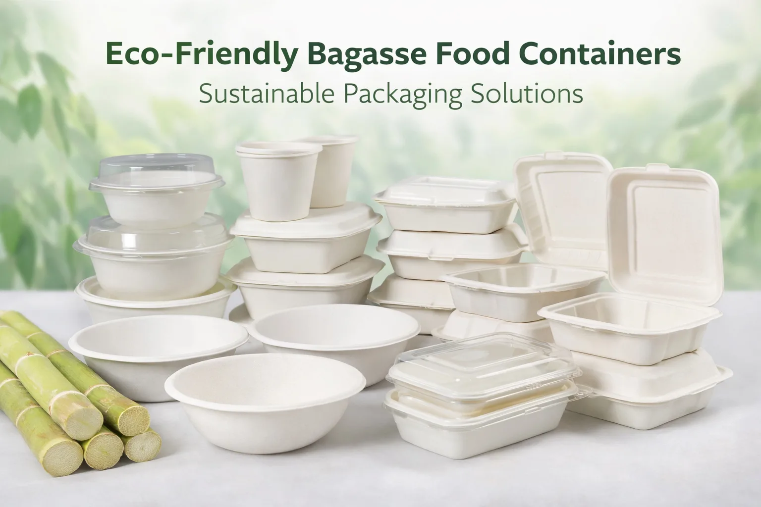 Eco-Friendly Bagasse Food Containers: Sustainable Packaging Solutions Made from Sugarcane Fiber