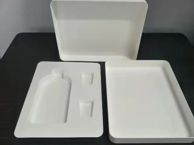 高品質紙パルプ成形化粧品トレー