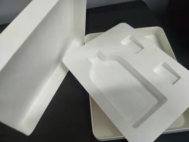 Hoogwaardige gegoten pulp cosmetica trays- papierpulp