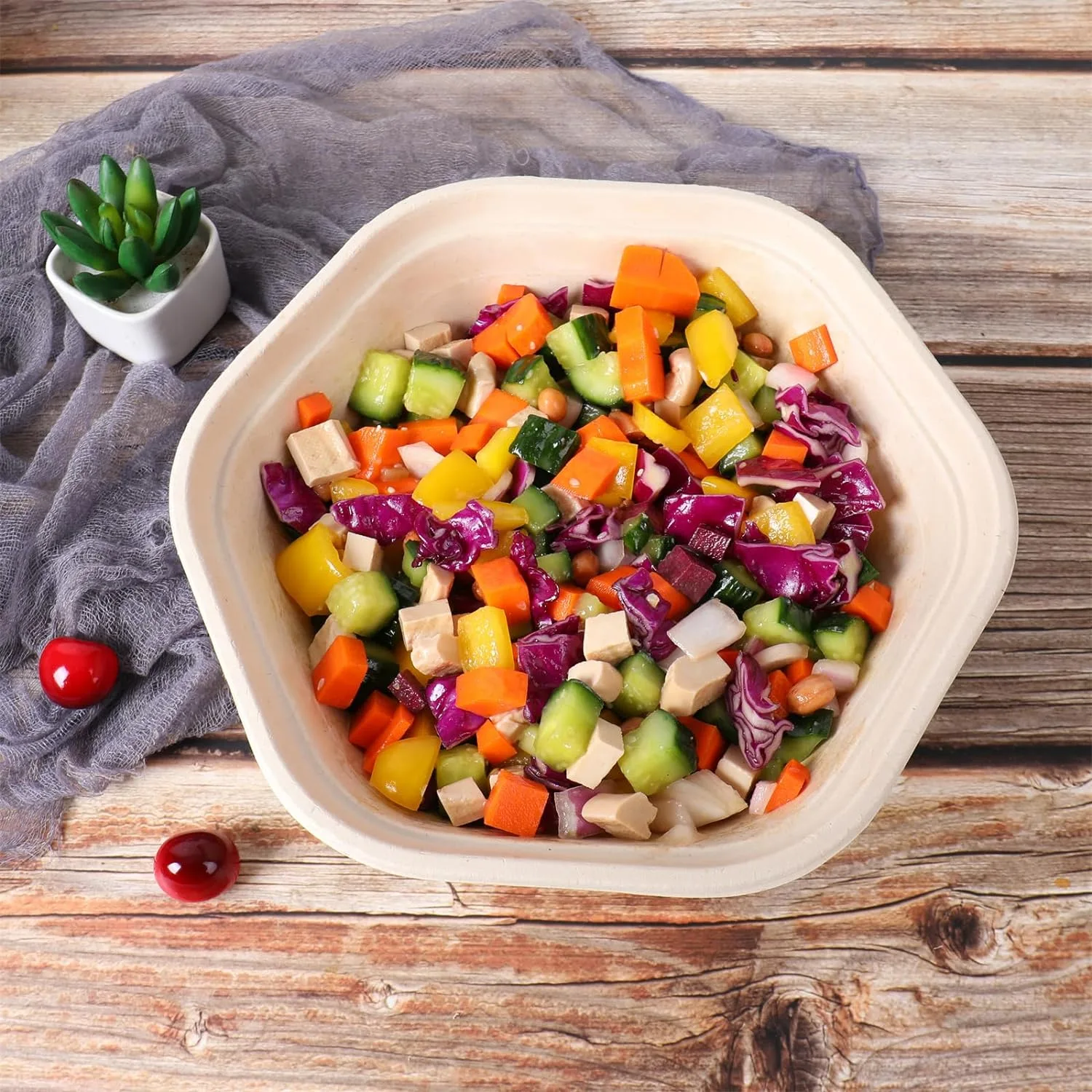 Eco friendly takeaway poke bowls for restaurants catering and foodservice