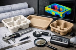 High-quality molded pulp trays engineered with precision tooling, fiber architecture, and controlled surface roughness for industrial packaging