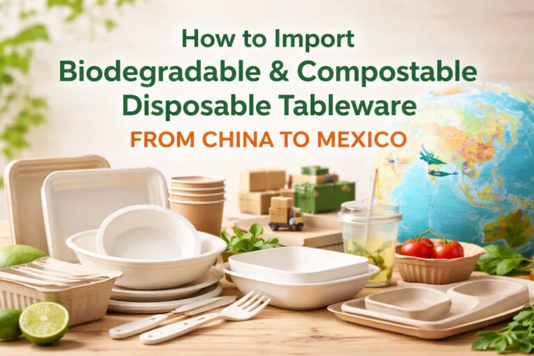 How to Import Biodegradable & Compostable Disposable Tableware from China to Mexico