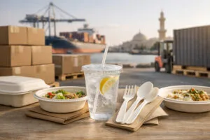 Importing disposable biodegradable tableware from China to Saudi Arabia