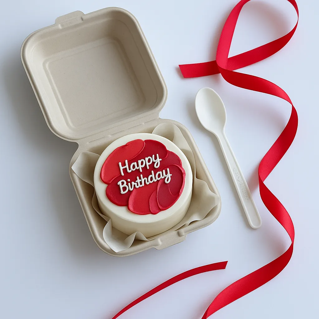 Маленькие биоразлагаемые пластиковые ложки из кукурузного крахмала для тортов/желе/мороженого/йогурта - 125 мм/4,5 дюйма-5 дюймов