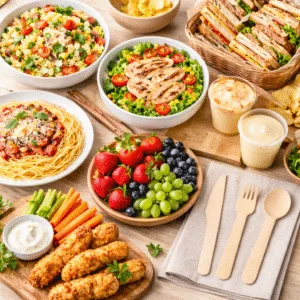 Einweg-Holzbesteck für Take-away- und Gastronomiegerichte