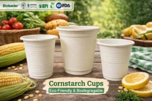 Copos de Amido de Milho: Copos Biodegradáveis Ecológicos para Embalagem Sustentável