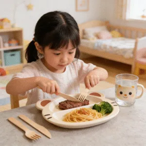 Couverts jetables en bois utilisés pour les repas à emporter et en restauration