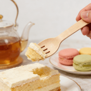 Spork jetable en bois - Fourchettes et cuillères | Ustensiles jetables Bioleader®