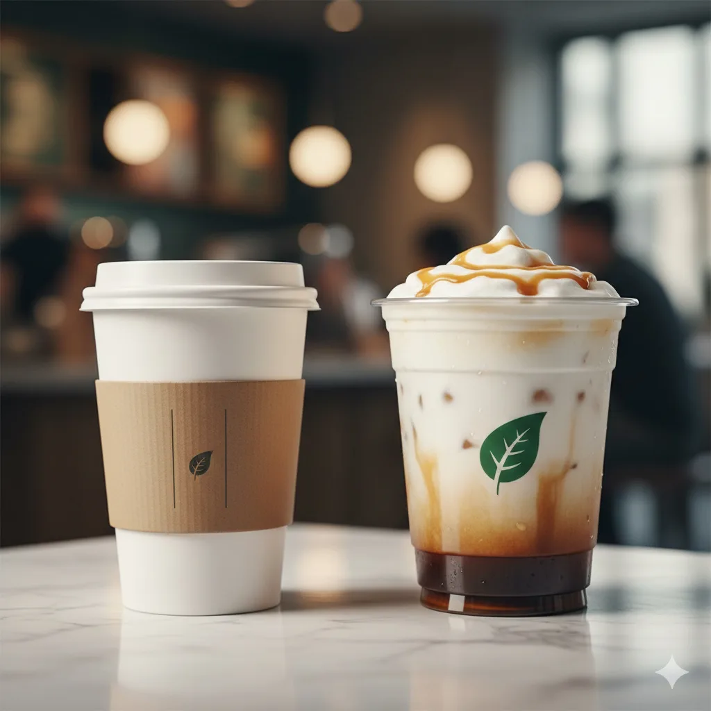 Vergelijking van papieren bekers en PLA-bekers voor premium transparantie van koude dranken