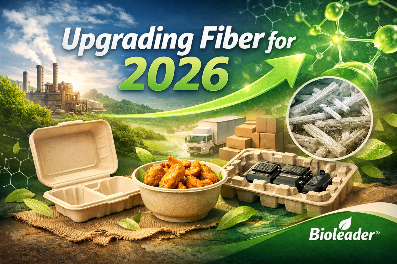 Atualizar a fibra para 2026: embalagens de fibra moldada melhoradas com MCC para tabuleiros de proteção e para levar sem plástico