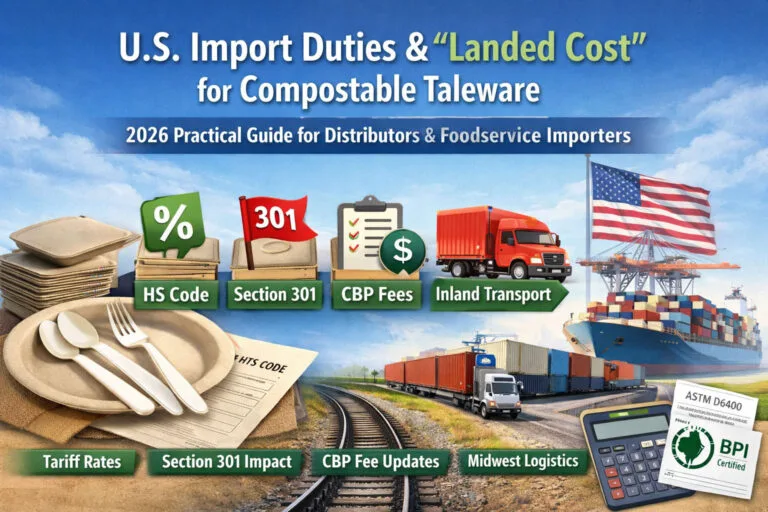 U.S. Import Duties & “Landed Cost” for Compostable Tableware