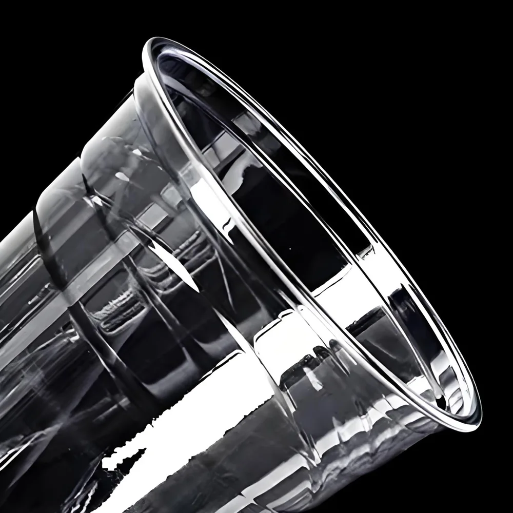 Premium high-transparency PLA cold cup by Bioleader, featuring glass-like clarity and 100% compostable material for eco-friendly beverage packaging.