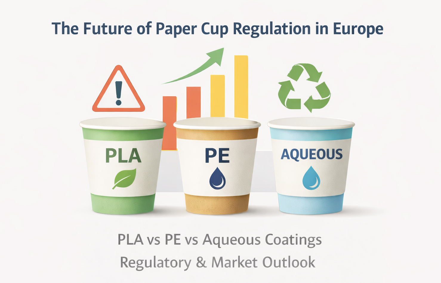 Comparison of PLA, PE and aqueous coated paper cups under EU Single-Use Plastics Directive regulation 2025 