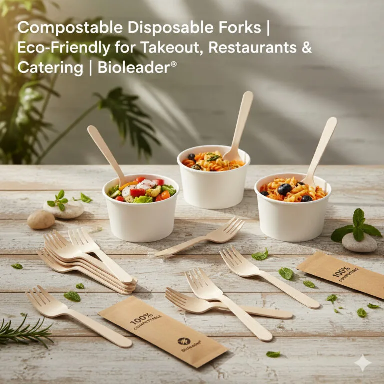 wooden forks - Bioleader compostable corks