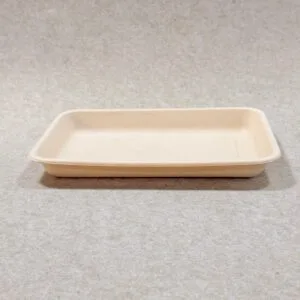 Tabuleiro biodegradável para fruta 9″ x 6,5″ 600-800 ml | Tabuleiro compostável Bioleader®