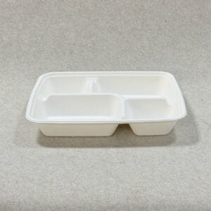 フタ付きコンポスタブル4コンパートメントランチコンテナー 1000-1200ml</trp-post-container