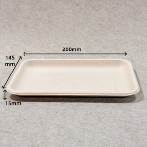 Vassoio da esposizione per supermercati compostabile 8″ x 5,5″ Eco-imballaggio senza plastica