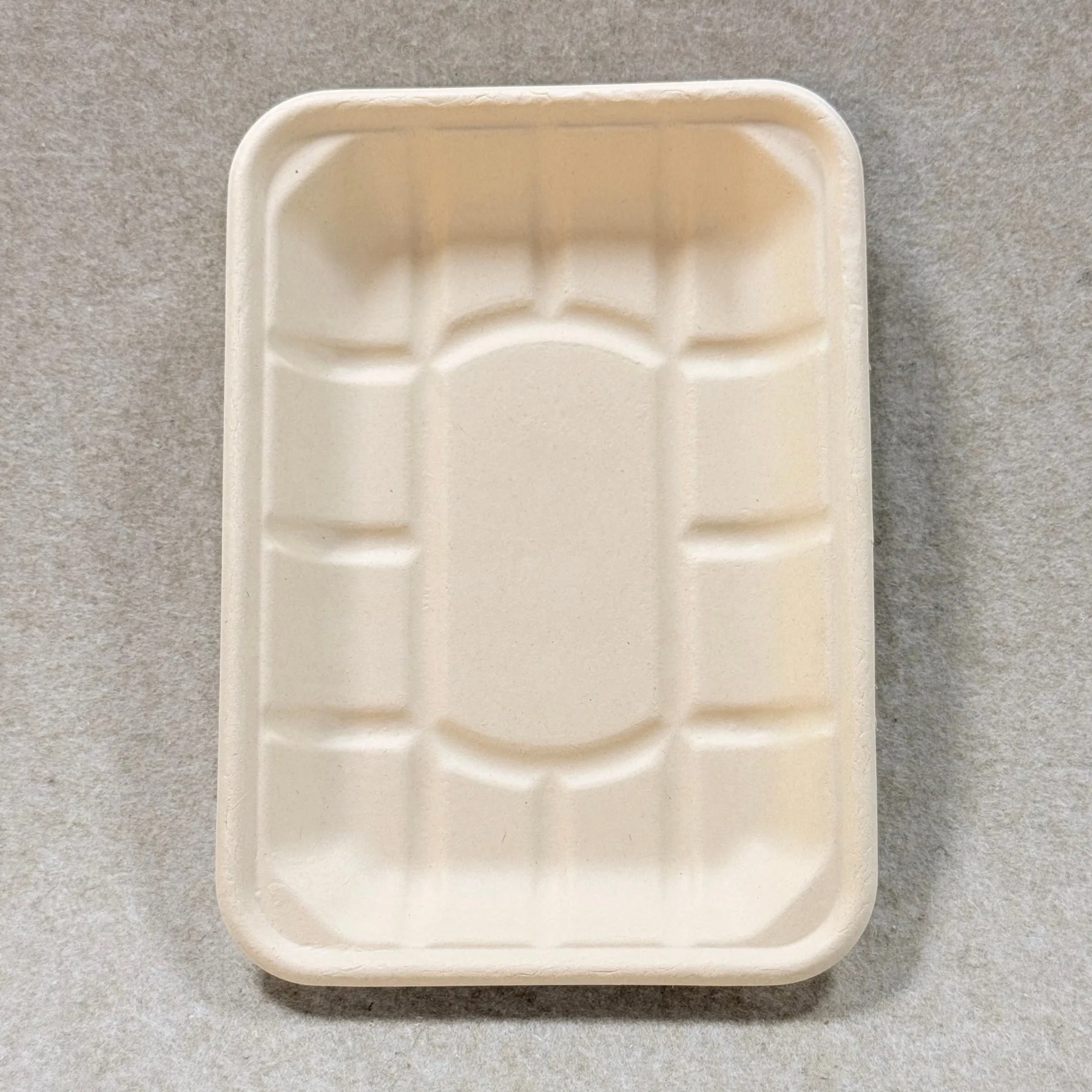 Vaschetta compostabile per supermercato 8 x 6 vista prodotto singolo