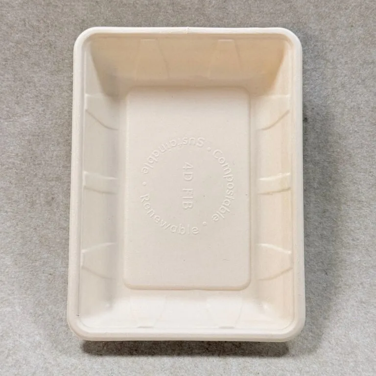 Die Bioleader Obst- und Gemüseschale 10 x 7 ist eine ökologische Verpackungslösung aus Zuckerrohrbagasse, die sich ideal für die Präsentation von Obst und Gemüse, die Verpackung im Einzelhandel und die Verwendung von plastikfreien frischen Lebensmitteln eignet.