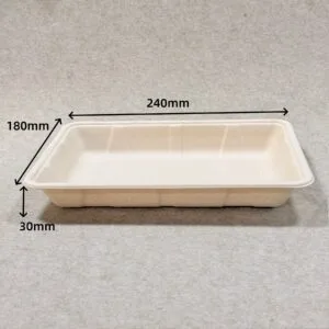 Fiber Pulp Molding Fruit & Vegetable Tray 10″ x 7″ | Bioleader® Eco-Packaging