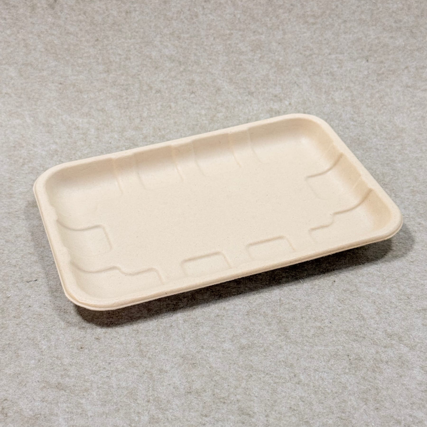 Molded Fiber Fresh Produce Tray 8" x 6" | Bioleader® Compostable Tray