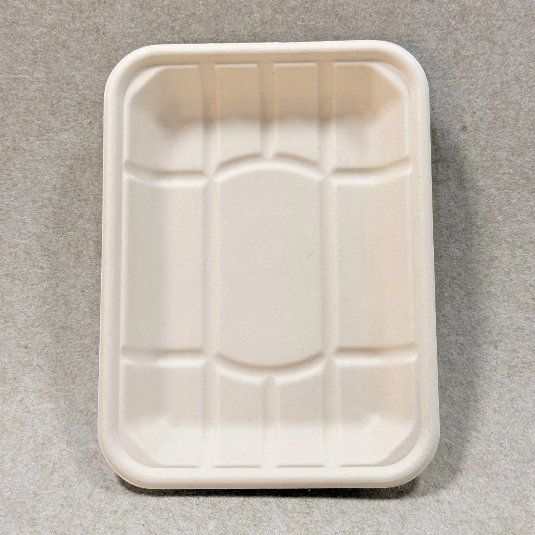 Fleisch- und Geflügeltablett aus geformtem Zellstoff 10 x 7 Einzelproduktansicht