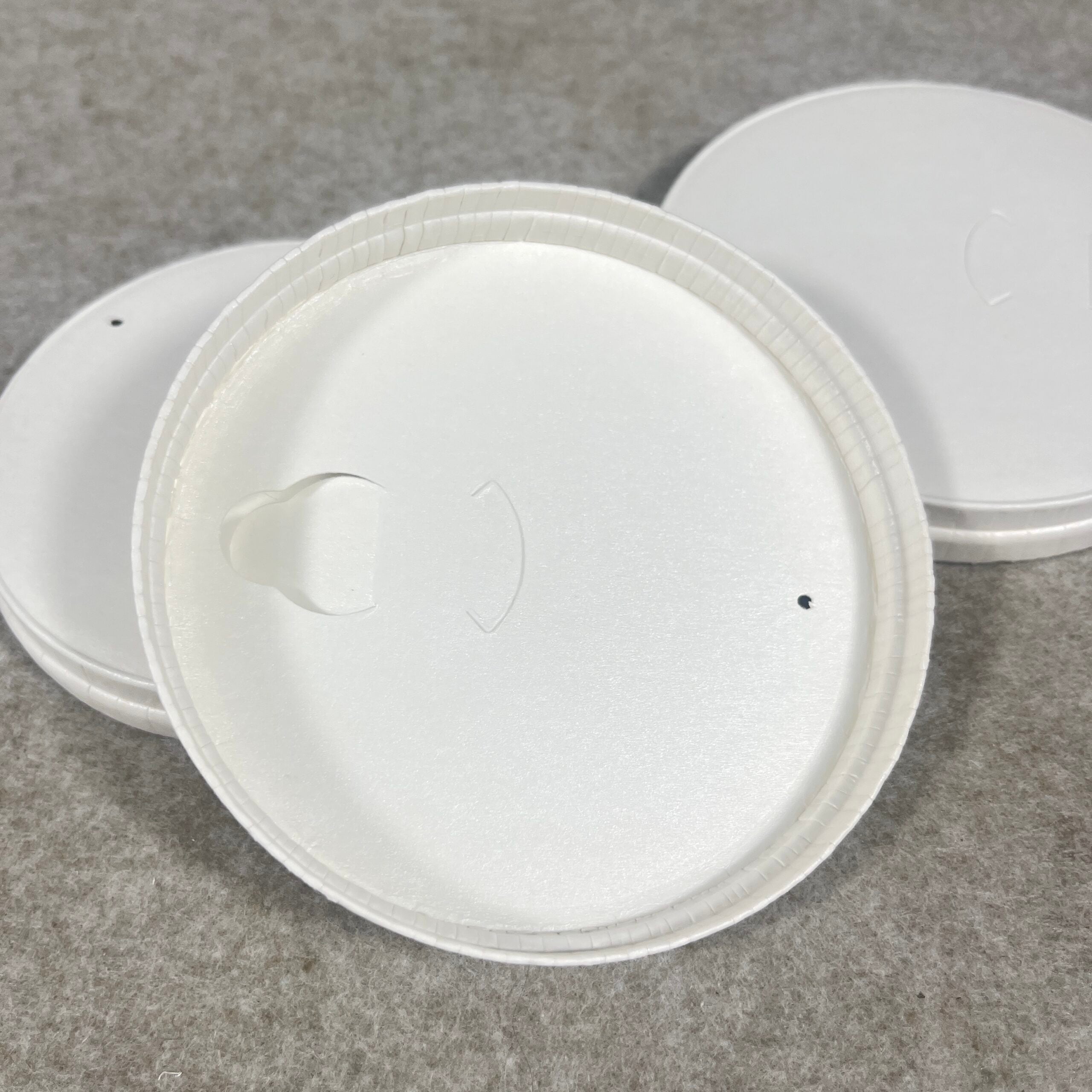 Laminated White Paper Lids