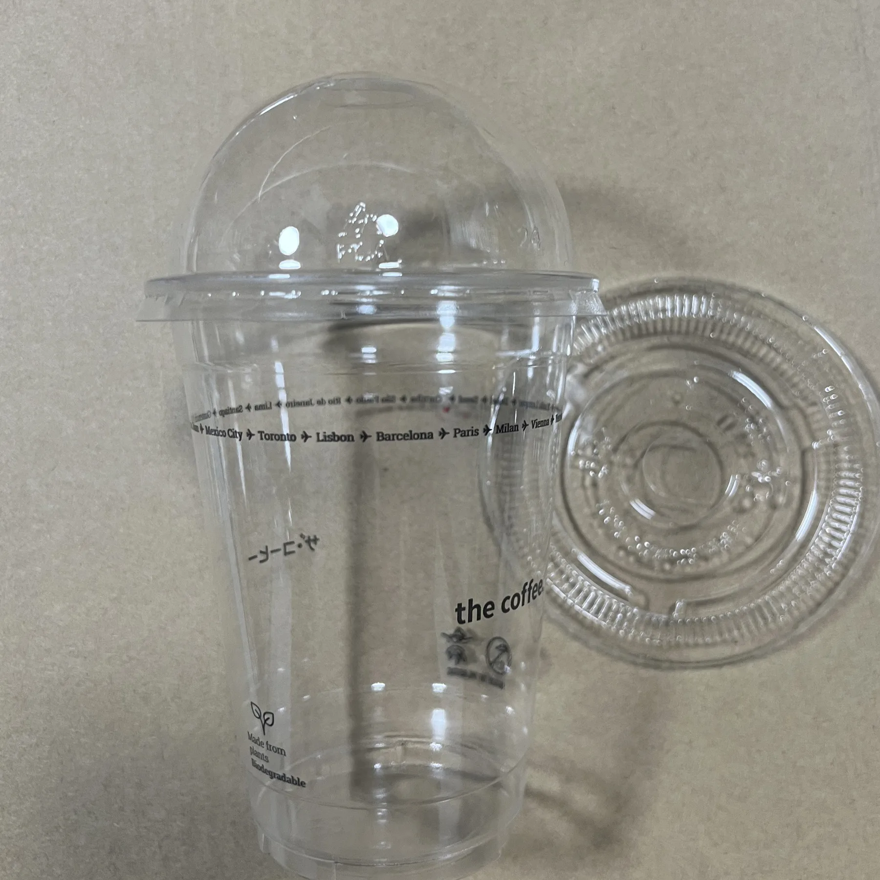 PLA dome lid