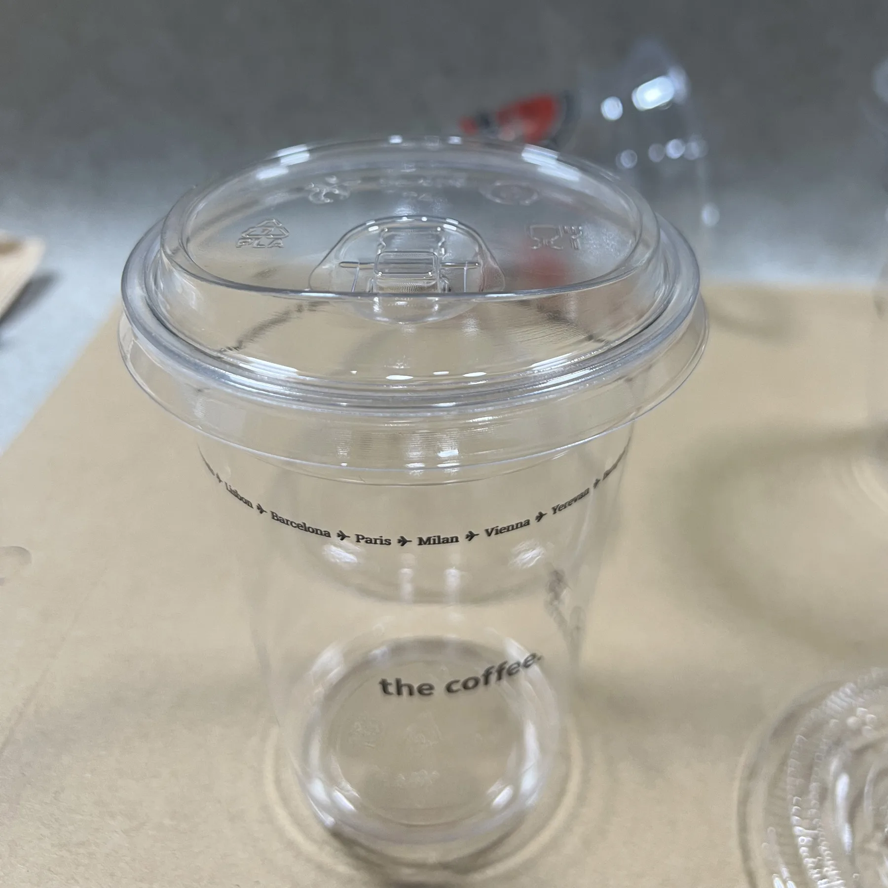 PLA sip-through lid