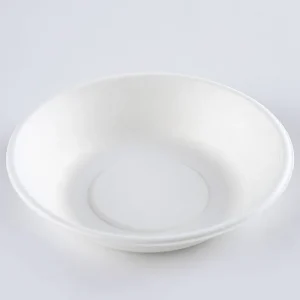 Biodegradable Sugarcane Bagasse Paper Deep Plate 680ml 190mm