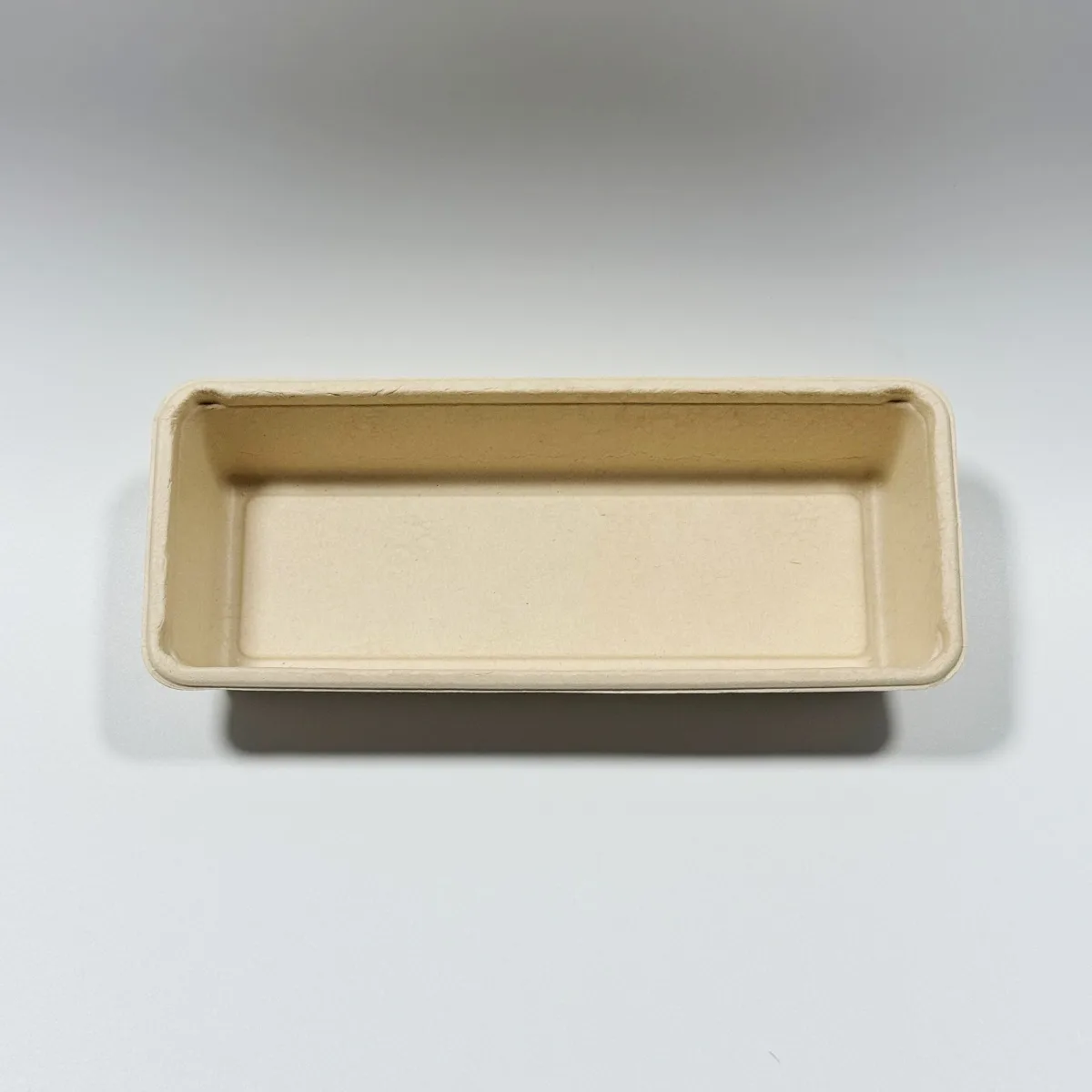 Compostable sugarcane sushi box with lid for plastic-free takeaway packaging