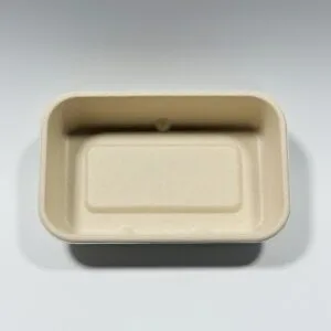 堆肥化サトウキビキャセロールエアライン食事ボックス蓋付き6 x 4インチ使い捨て食品容器