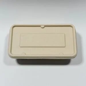7 x 4 Zuckerrohrkasserolle mit Deckel für Airline-Catering und zum Mitnehmen