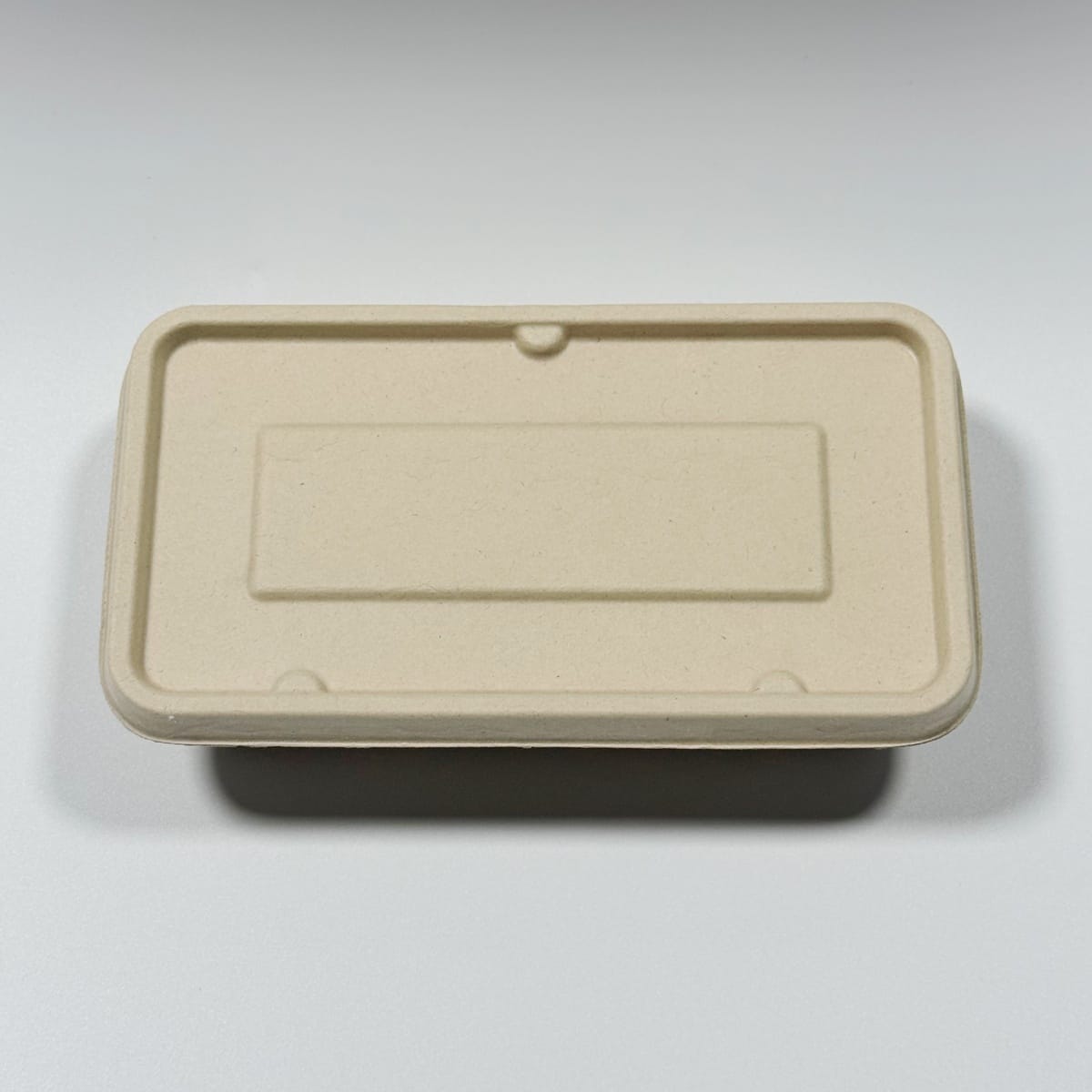 Biodegradable sugarcane airline tray for compact takeaway meals