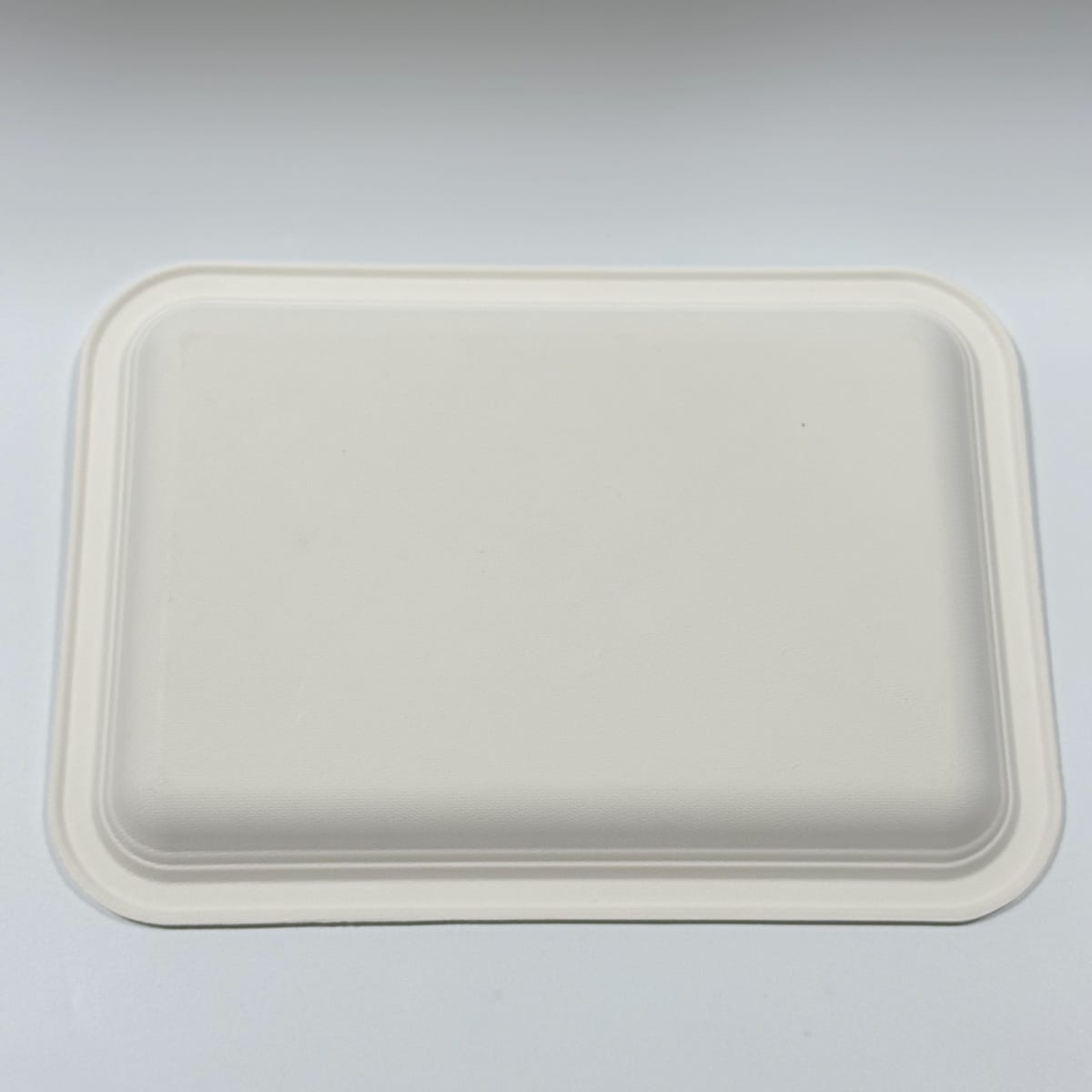 13,5 x 10 biologisch afbreekbaar suikerriet papier pulp dienblad voor foodservice