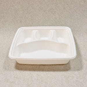 4-Compartment Sugarcane Food Container with Lid 1000ml (2)