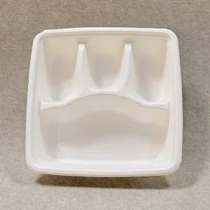 Recipiente para alimentos de cana-de-açúcar com 4 compartimentos e tampa, 1000 ml (3)