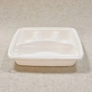 Recipiente para alimentos de cana-de-açúcar com 4 compartimentos e tampa, 1000 ml (8)