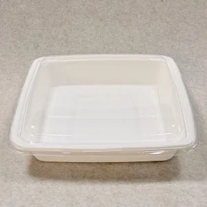 Recipiente para alimentos de cana-de-açúcar 9 x 9 com tampa, 1000 ml (13)