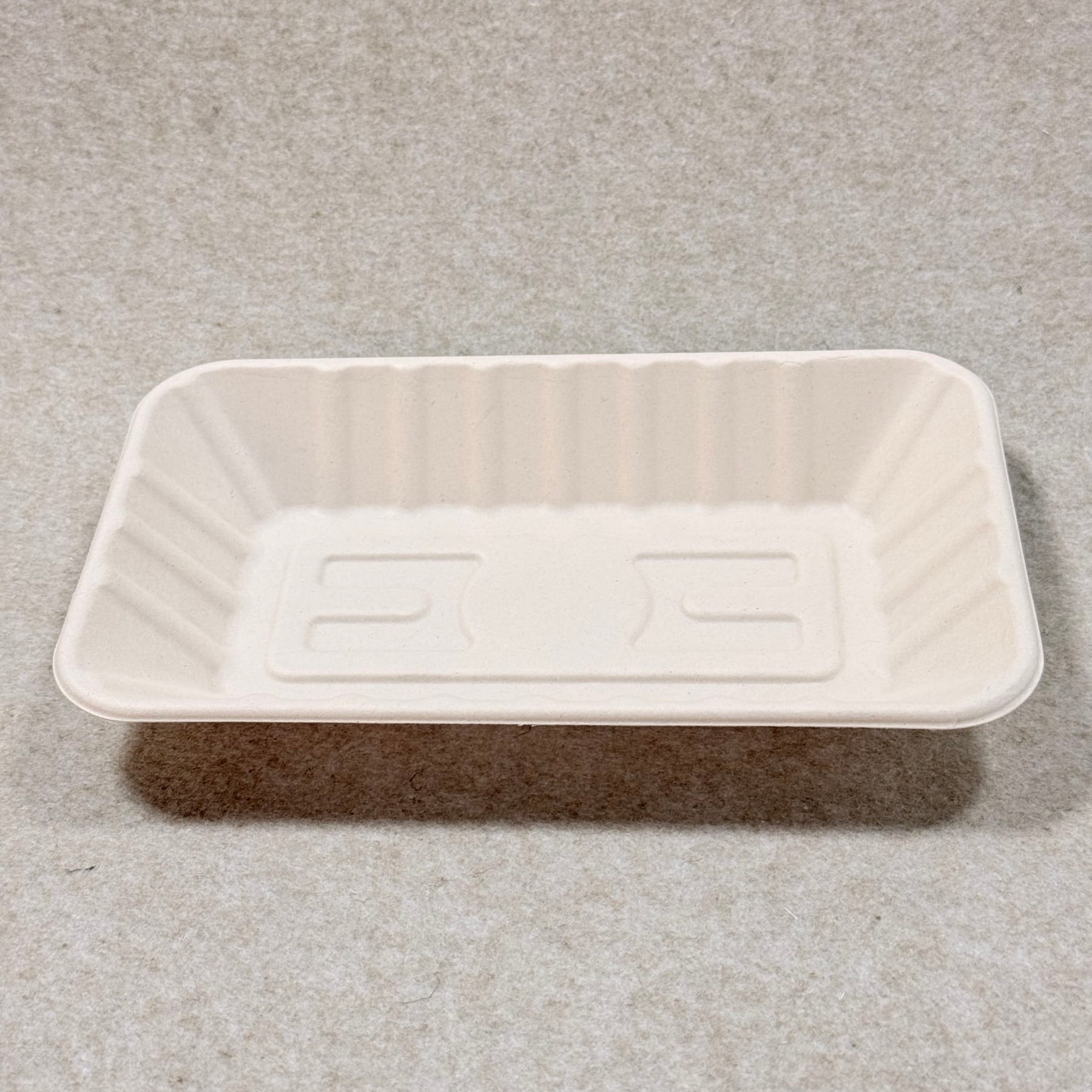 Biodegradable fruit tray 9 x 5 with size dimensions