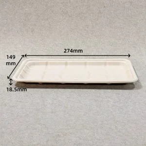 Bandeja biodegradable para envasar carne 11 x 6 con dimensiones