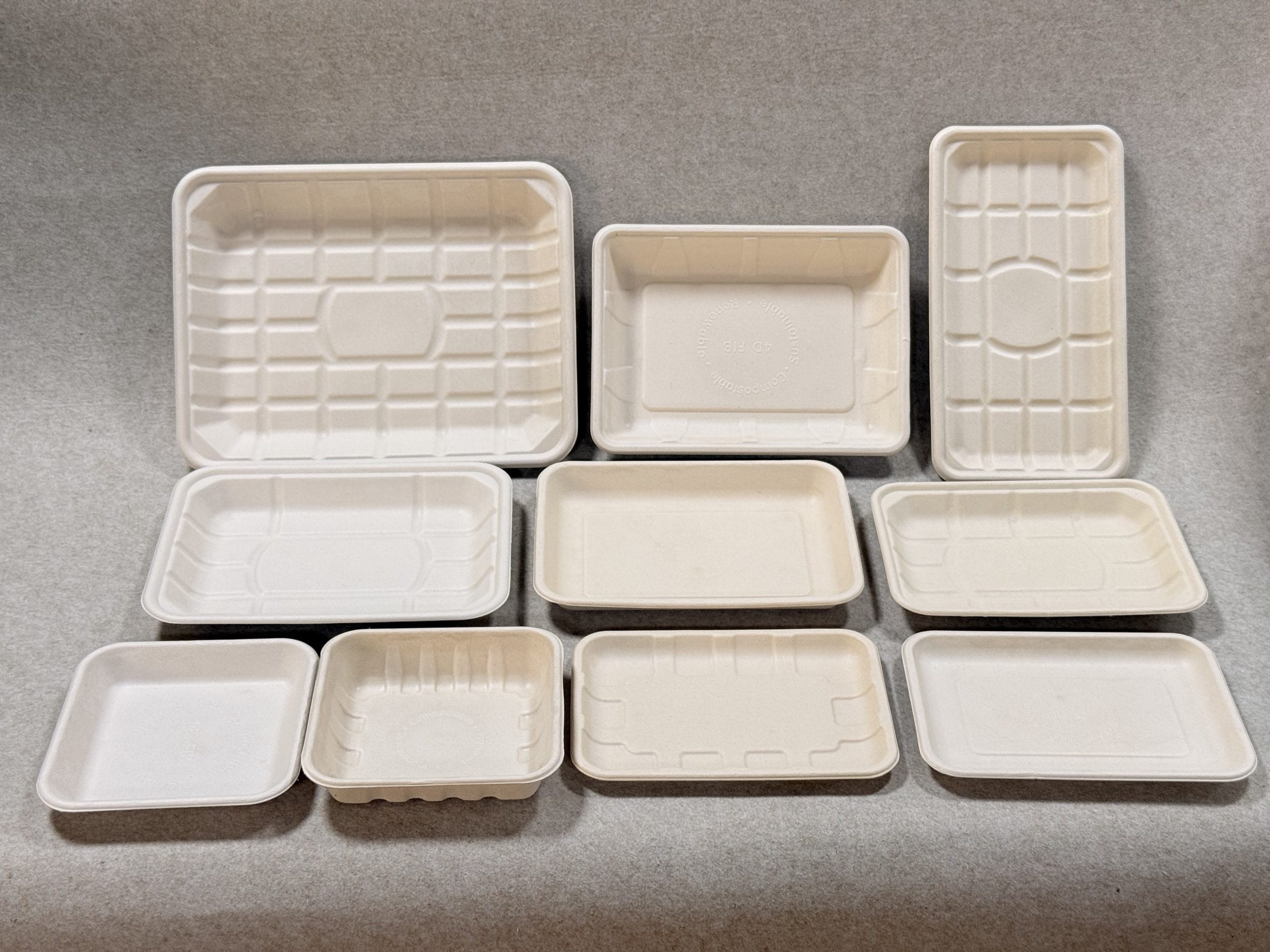 Plateaux d'emballage en pâte moulée Bioleader