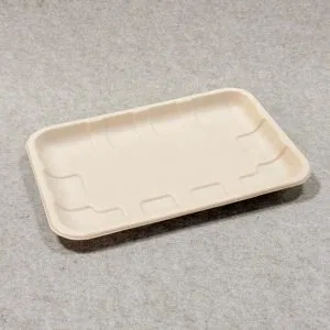 Vassoio per prodotti freschi in fibra stampata 8 x 6 (6)