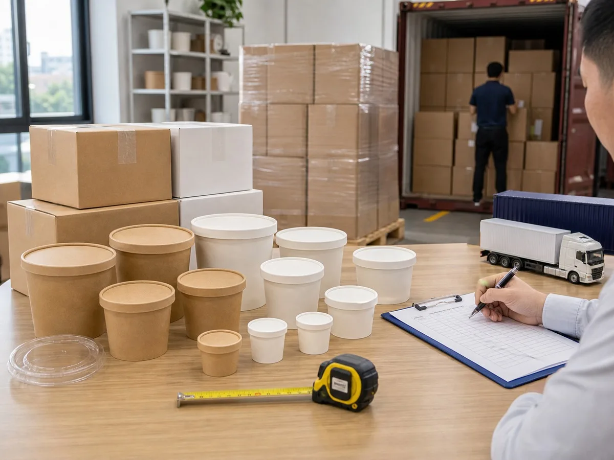 Paper bowl carton planning and container loading