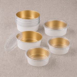 Aluminum Foil Lined Paper Salad Bowls with Lids | Leakproof Food Containers for Takeaway Meals