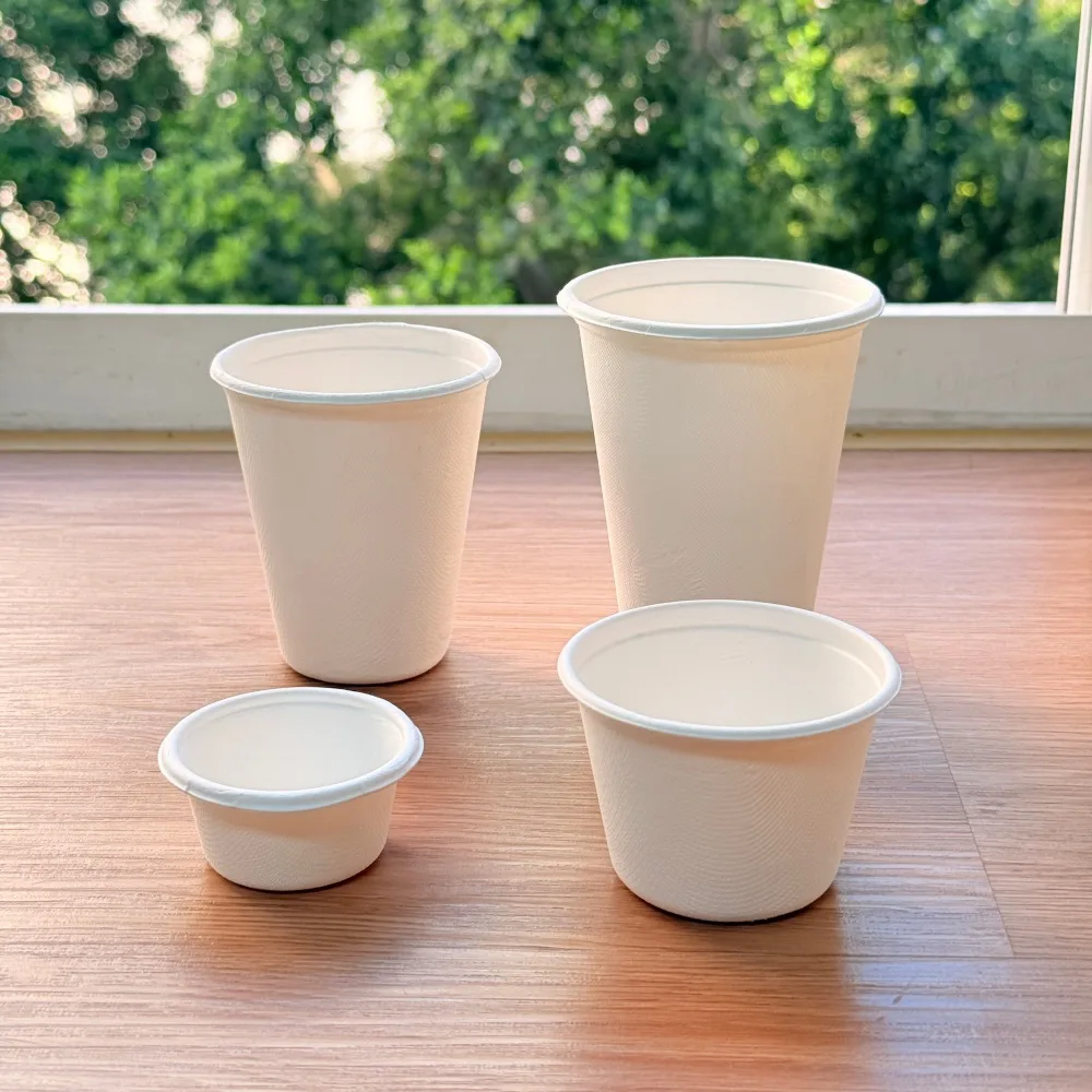 12oz sugarcane bagasse fiber pulp cup material and performance features