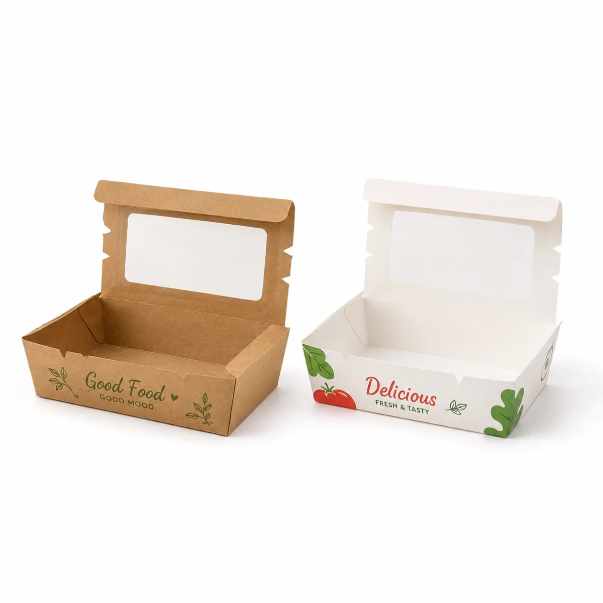Fabricant en gros de boîtes alimentaires en papier personnalisées avec fenêtre