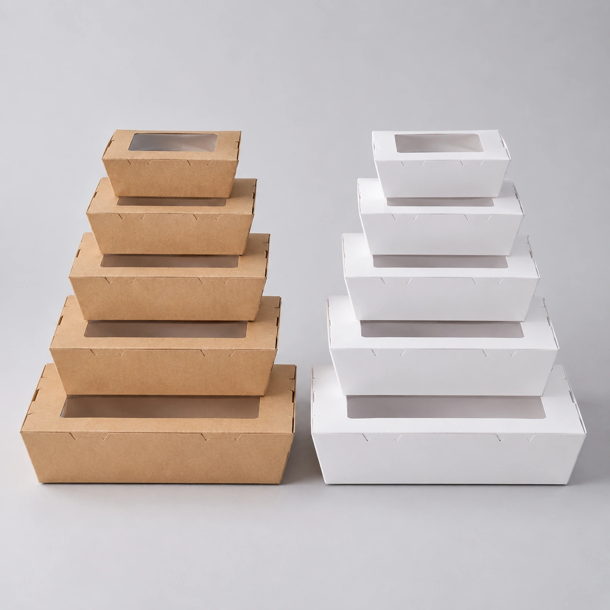 Boîtes alimentaires en papier personnalisées avec fenêtre - fabricant en gros - présentation du produit