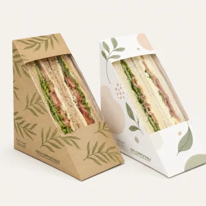 Fabricant en gros de boîtes à sandwich en papier personnalisées avec fenêtre