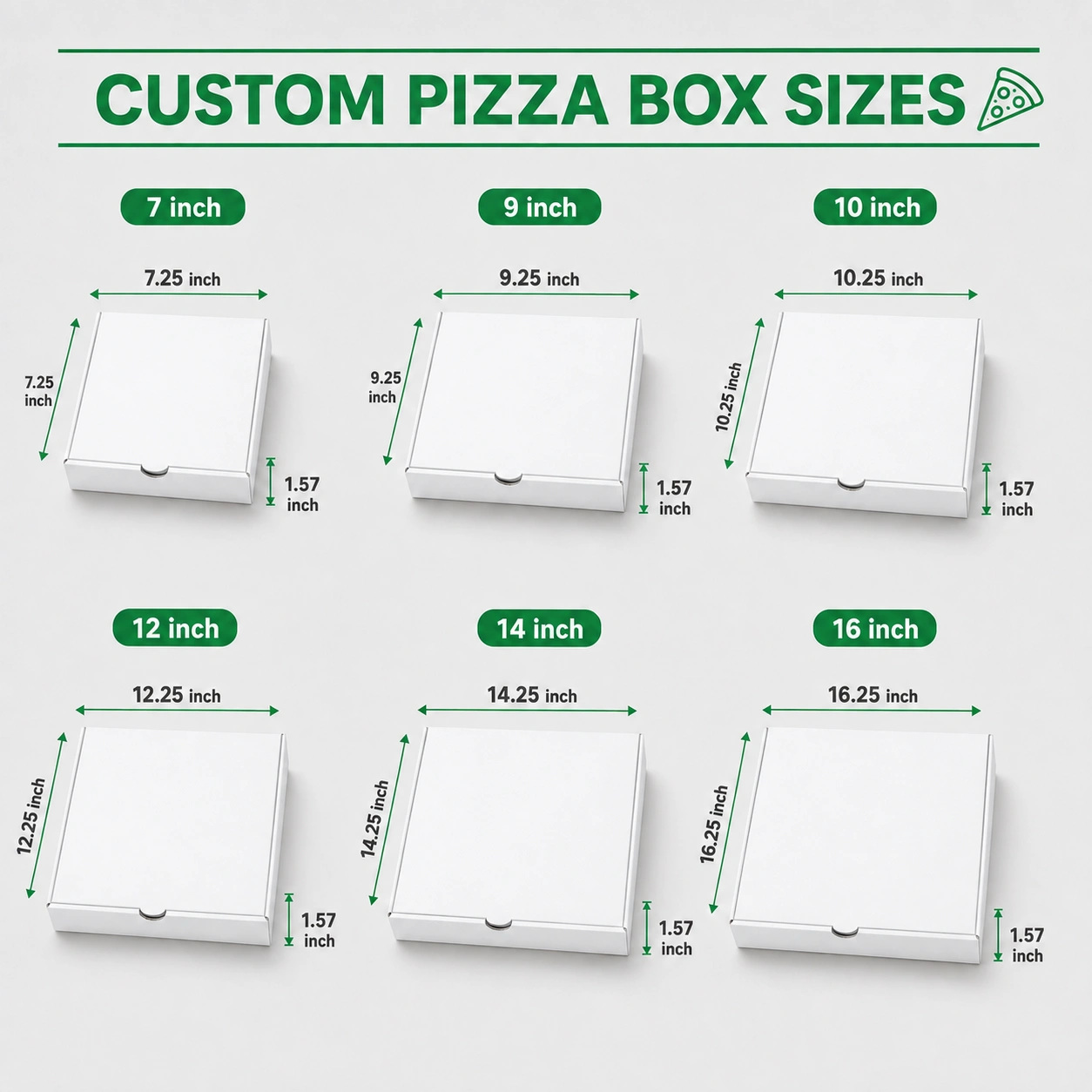 Boîtes à pizza imprimées sur mesure avec logo Boîtes à pizza imprimées sur mesure avec logo et illustrations personnalisées